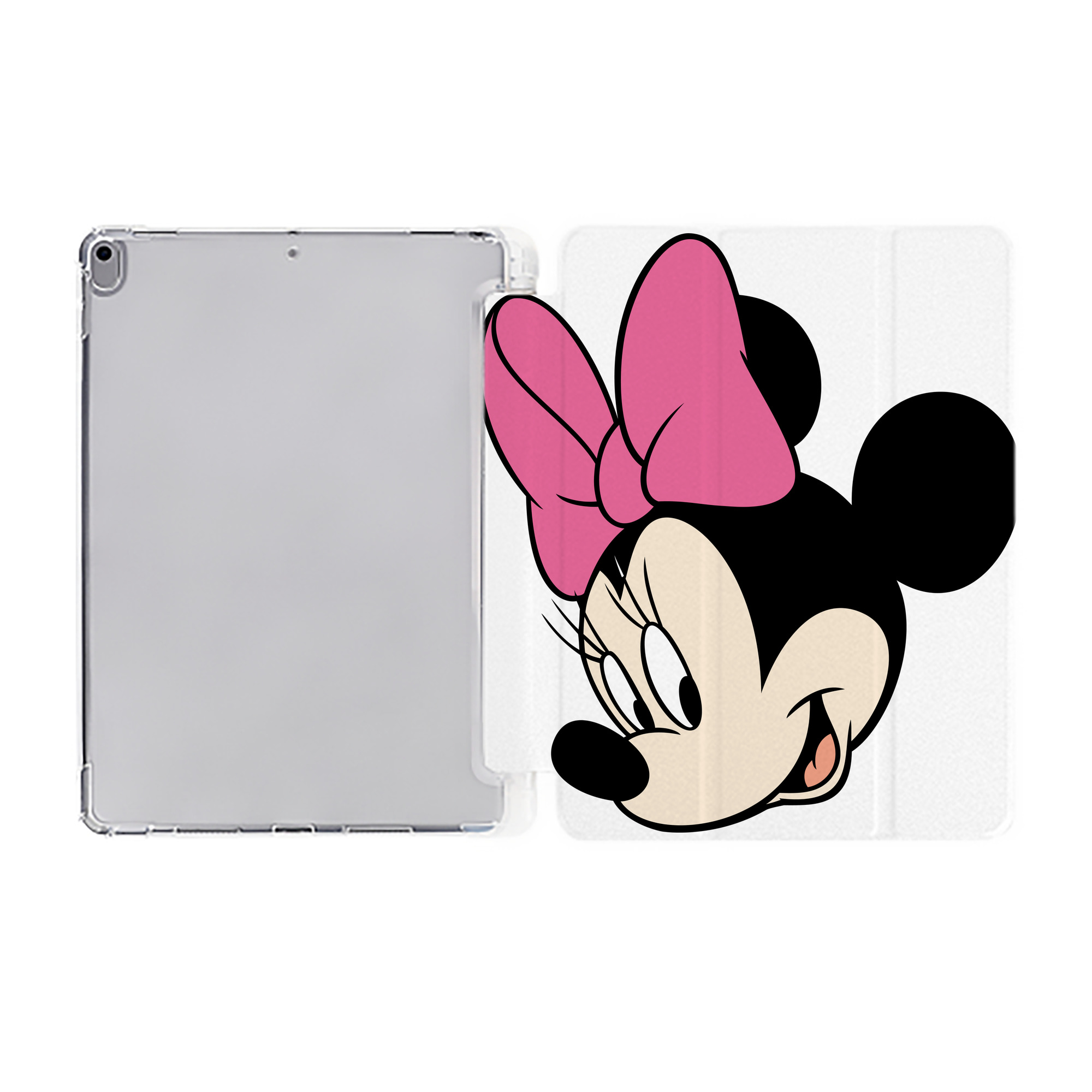 （画像用） ミッキーマウス Mickey Mouse IPad ケース ペン収納付き 三つ折りスタンド PUレザー×シリコン 対応機種9.5/10.5/10.9インチ